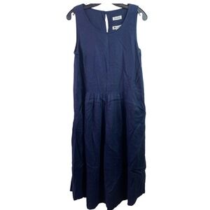 Malvin Dress Womens Large Linen Germany Sleeveless Teachercore Lagenlook‎